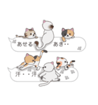 【あき】猫だらけの吹き出し（個別スタンプ：36）