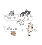 【えりな】猫だらけの吹き出し（個別スタンプ：23）