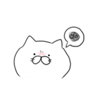 しろねこスタンプ。（個別スタンプ：6）