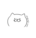 しろねこスタンプ。（個別スタンプ：9）