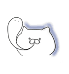 しろねこスタンプ。（個別スタンプ：38）