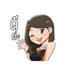 pretty girl yogue（個別スタンプ：1）