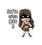 pretty girl yogue（個別スタンプ：6）