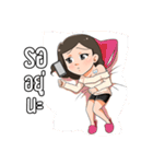pretty girl yogue（個別スタンプ：12）