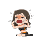 pretty girl yogue（個別スタンプ：37）