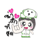 Hi！！>> Miss. Nisha love Dog..^^（個別スタンプ：4）