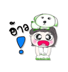 Hi！！>> Miss. Nisha love Dog..^^（個別スタンプ：28）