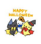 にゃんこヒーロー×Halloween（個別スタンプ：1）