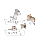 【こゆき】猫だらけの吹き出し（個別スタンプ：15）