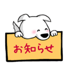 白ワンコの喜怒哀楽【広島弁 シーズン3】（個別スタンプ：37）