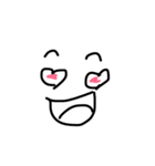 white face hohoho（個別スタンプ：4）