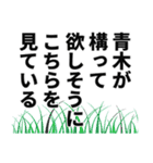 青木さん名前ナレーション（個別スタンプ：14）