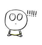 white face kid with weird smile（個別スタンプ：30）