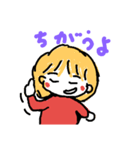 かわいい女の子花ちゃん（個別スタンプ：6）