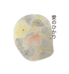 愛のらくがき（水彩）（個別スタンプ：4）