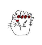 手話 ネコ（個別スタンプ：3）