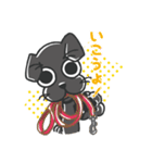黒ラブのちょこあ（個別スタンプ：8）