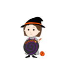 バイトちゃん ハロウィンVer.（個別スタンプ：1）