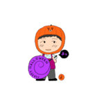 バイトちゃん ハロウィンVer.（個別スタンプ：3）
