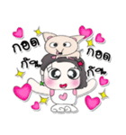 Hi my name is Natasha. Love dog..（個別スタンプ：7）