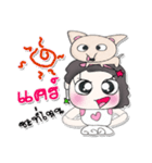 Hi my name is Natasha. Love dog..（個別スタンプ：16）