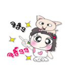 Hi my name is Natasha. Love dog..（個別スタンプ：17）