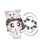 Hi my name is Natasha. Love dog..（個別スタンプ：25）