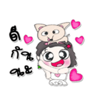 Hi my name is Natasha. Love dog..（個別スタンプ：27）