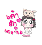 Hi my name is Natasha. Love dog..（個別スタンプ：40）