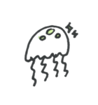 絵が下手な人が描いたスタンプくらげ（個別スタンプ：12）
