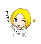 ぶろんでぃがーる（個別スタンプ：4）
