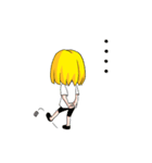 ぶろんでぃがーる（個別スタンプ：5）