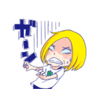 ぶろんでぃがーる（個別スタンプ：9）