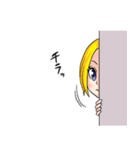 ぶろんでぃがーる（個別スタンプ：16）