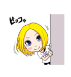 ぶろんでぃがーる（個別スタンプ：17）