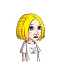ぶろんでぃがーる（個別スタンプ：21）