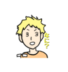 金髪メガネ（個別スタンプ：11）