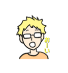 金髪メガネ（個別スタンプ：13）