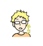 金髪メガネ（個別スタンプ：17）