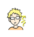 金髪メガネ（個別スタンプ：19）
