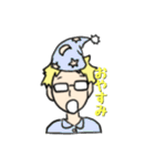 金髪メガネ（個別スタンプ：28）