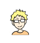 金髪メガネ（個別スタンプ：29）