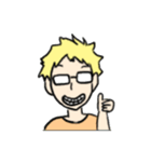 金髪メガネ（個別スタンプ：36）