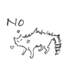 line drawing cat（個別スタンプ：10）