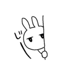 ジト目でやる気のなさそうなうさぎ（個別スタンプ：5）