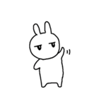 ジト目でやる気のなさそうなうさぎ（個別スタンプ：6）