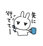 ジト目でやる気のなさそうなうさぎ（個別スタンプ：14）