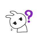 ジト目でやる気のなさそうなうさぎ（個別スタンプ：18）