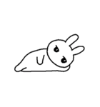 ジト目でやる気のなさそうなうさぎ（個別スタンプ：25）