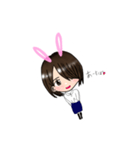 うさ耳片目っ子（個別スタンプ：5）